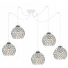 Elegancka lampa wisząca glamour z ciekawymi kloszami Elegancka lampa wisząca glamour z ciekawymi kloszami
