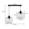Lampa Wisząca Nowoczesna Loft Regulowana z Metalu Lampa Wisząca Nowoczesna Loft Regulowana z Metalu