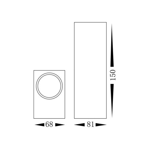 Ogrodowa Lampa typu Kinkiet Podwójna