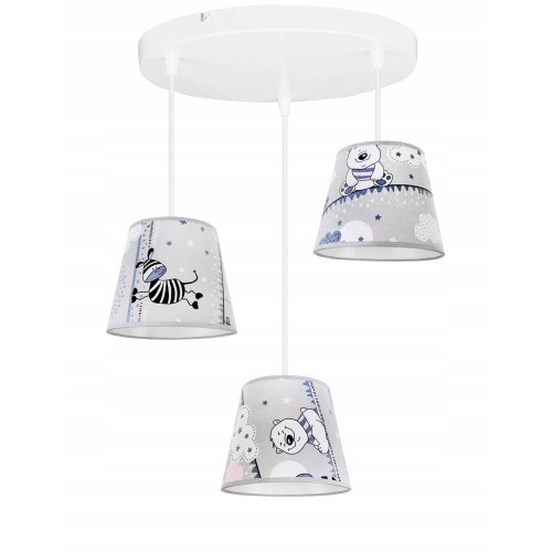 Lampa Wisząca z Nowoczesnym Nadrukiem do Pokoju Dziecka