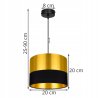 Nowoczesna Lampa Wisząca Złota Nowoczesna Lampa Wisząca Złota