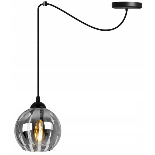 Elegancka Lampa z Półtransparentnym Kloszem ze Szkła