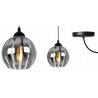 Modna Lampa Wisząca Pająk Szklany Klosz Modna Lampa Wisząca Pająk Szklany Klosz