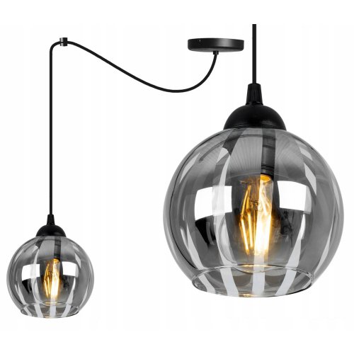 Elegancka Lampa z Półtransparentnym Kloszem ze Szkła