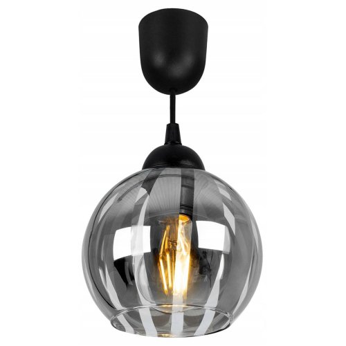 Lampa Wisząca w Stylu Glamour z Kloszem ze Szkła