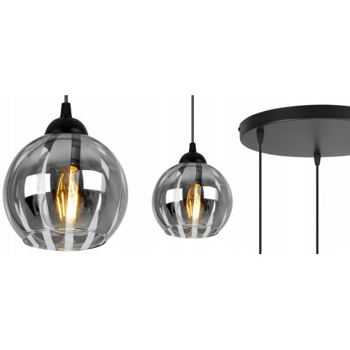 Lampa Wisząca Glamour na Okrągłej Posufitce