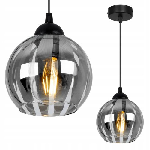 Nowoczesna Lampa Wisząca z Oryginalnym Kloszem ze Szkła