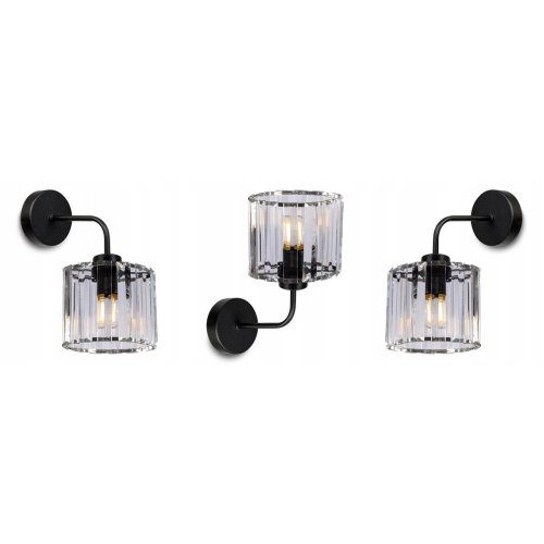 Transparentny Kinkiet Ścienny w Stylu Glamour