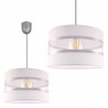 Lampa Wisząca Pojedyncza z Abażurem Materiałowym Lampa Wisząca Pojedyncza z Abażurem Materiałowym