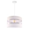 Lampa Wisząca Pojedyncza z Abażurem z Materiału Lampa Wisząca Pojedyncza z Abażurem z Materiału