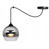 Piękna Lampa Wisząca Szklana Kula Chrom Piękna Lampa Wisząca Szklana Kula Chrom