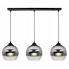 Lampa Wisząca Potrójna z Chromowanym Kloszem Lampa Wisząca Potrójna z Chromowanym Kloszem