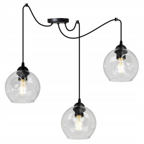Modernistyczna Lampa w Typie Pająk Szklane Klosze