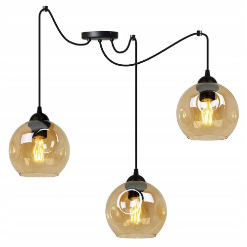 Modernistyczna Lampa w Typie Pająk Szklane Klosze