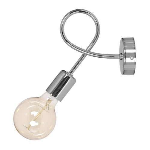 Lampa Kinkiet Chrom Edison Loft