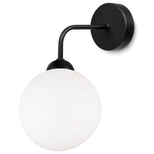 Minimalistyczny Klasyczny Kinkiet Ścienny z Mlecznym Kloszem