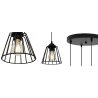 Lampa w Stylu Loft Nowoczesna Klosze Metal