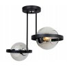 Industrialna Czarna Lampa z Elementami Chrom Industrialna Czarna Lampa z Elementami Chrom