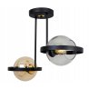 Czarna Lampa z Dwoma Kolorami Kloszy Czarna Lampa z Dwoma Kolorami Kloszy