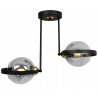 Elegancka Czarna Lampa Złote Dodatki Elegancka Czarna Lampa Złote Dodatki