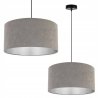 Lampa z Kloszem Welurowym ze Srebrnym Środkiem Lampa z Kloszem Welurowym ze Srebrnym Środkiem