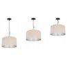 Wisząca Regulowana Lampa Abażur Welur Środek Chrom Wisząca Regulowana Lampa Abażur Welur Środek Chrom