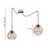 Drewniana Lampa Pająk Polskiej Produkcji Drewniana Lampa Pająk Polskiej Produkcji