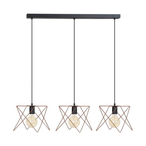 Lampa Wisząca Edison Miedziana Loft