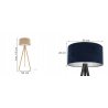 Elegancka Lampa Stojąca Trójnóg Polskiej Produkcji