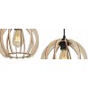 Lampa Timber Drewniany Kulisty Klosz