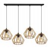 Nowoczesna Lampa Wisząca z Drewna Nowoczesna Lampa Wisząca z Drewna