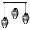 Czarna Metalowa Lampa ze Szklanymi Kloszami Czarna Metalowa Lampa ze Szklanymi Kloszami