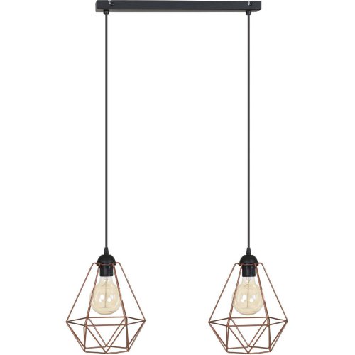 Lampa Wisząca Industrialna Loft Edison Miedź