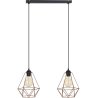 Lampa wisząca 2-płomienna Loft Edison miedź Lampa wisząca 2-płomienna Loft Edison miedź