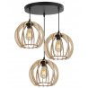 Nowoczesna Lampa z Drewnianymi Kloszami Nowoczesna Lampa z Drewnianymi Kloszami