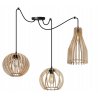 Lampa Typu Pająk Drewniane Klosze Lampa Typu Pająk Drewniane Klosze