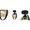 Lampa Sufitowa ze Szklanym Kloszem w Kształcie Kuli Lampa Sufitowa ze Szklanym Kloszem w Kształcie Kuli