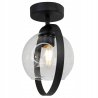Lampa Sufitowa z Bezbarwnym Szklanym Kloszem Lampa Sufitowa z Bezbarwnym Szklanym Kloszem
