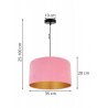  Zjawiskowa Różowo Złota Lampa Wisząca