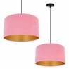 Lampa Zwis z Welurowym Abażurem w Żywym Różowym Kolorze