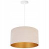 Efektowna Lampa Wisząca z Beżowym Abażurem Efektowna Lampa Wisząca z Beżowym Abażurem