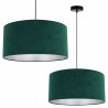 Lampa Wisząca z Zielonym Abażurem Środek Chrom Lampa Wisząca z Zielonym Abażurem Środek Chrom
