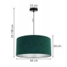 Stylowa Lampa Wisząca z Zielonym Abażurem Stylowa Lampa Wisząca z Zielonym Abażurem