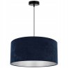 Nowoczesna Lampa Wisząca Zwis z Dużym Abażurem Welurowym Nowoczesna Lampa Wisząca Zwis z Dużym Abażurem Welurowym