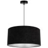 Regulowana Lampa Wisząca z Gładkim Czarnym Abażurem Regulowana Lampa Wisząca z Gładkim Czarnym Abażurem