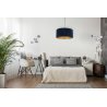 Granatowo Złota Lampa Wisząca w Aranżacji Sypialni w Stylu Skandynawskim  Granatowo Złota Lampa Wisząca w Aranżacji Sypialni w Stylu Skandynawskim