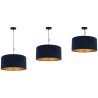 Regulowana Lampa Wisząca z Welurowym Granatowym Abażurem Regulowana Lampa Wisząca z Welurowym Granatowym Abażurem