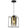 Regulowana Lampa Wiszące ze Szklanym Złotym Kloszem Regulowana Lampa Wiszące ze Szklanym Złotym Kloszem