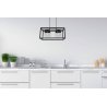 Regulowana Metalowa Lampa Wisząca w Przykładowej Kuchni Regulowana Metalowa Lampa Wisząca w Przykładowej Kuchni