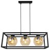 Metalowa Lampa z Kulistymi Szklanymi Kloszami Metalowa Lampa z Kulistymi Szklanymi Kloszami